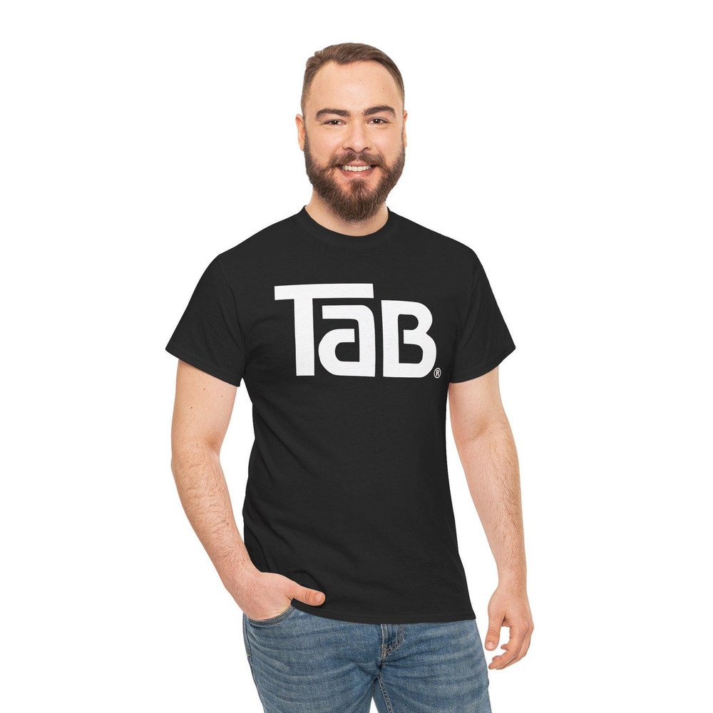 Tab Cola Soda Drink T Shirt Black